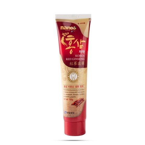 Kem Đánh Răng Hồng Sâm HANIL Hàn Quôc hộp 150ml (NANO Korea Red Ginseng)