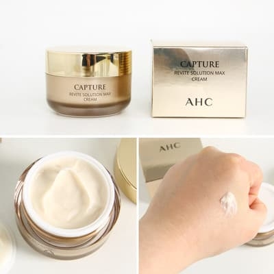 Kem Dưỡng Da AHC Capture Revite Solution Max Cream 50gr – Màu Vàng