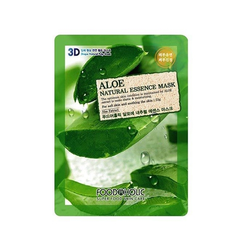 Mặt nạ dưỡng da lô hội 3D Foodaholic aloe (Bịch)