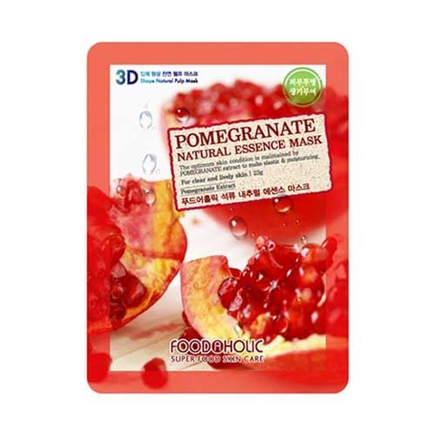 Mặt nạ 3D dưỡng da chiết xuất Lựu đỏ FoodAHolic Pomegranate Mask 23g