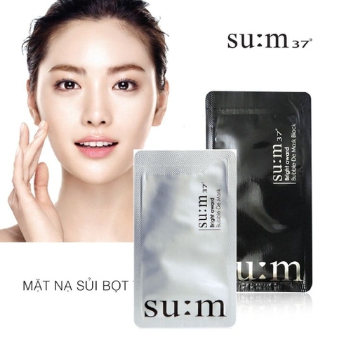 Mặt nạ thải độc Su:m 37 Bright Award Bubble De Mask Hàn Quốc trắng (miếng)