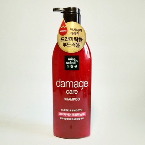 Dầu Gội Mise En Scene đỏ 680ml Mise En Scene Damage Care Shampoo Sleek & Smooth