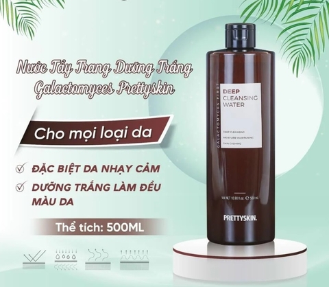 Nước Tẩy Trang PrettySkin Deep Cleansing Water (500ml)