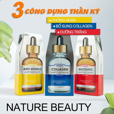 Mặt nạ tinh chất Nature Beauty Whitening (30ml*10 miếng)