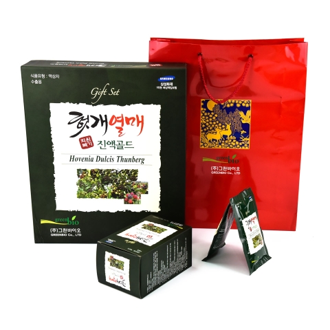 Nước bổ gan, giải rượu GREENBIO Hàn Quốc (Honvenia Dulcis Thunberg Gift Set)