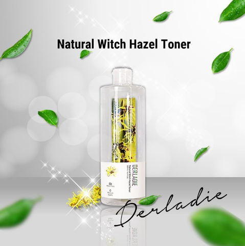 Nước Hoa Hồng Chiết Xuất Cây Phỉ Derladie Natural Witch Hazel Toner 500ml