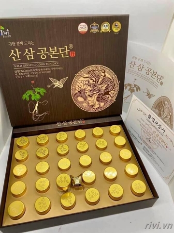 Viên Hoàn Hồng Sâm Núi Wild Ginseng Gong Bon Dan Hàn Quốc (30 viên)