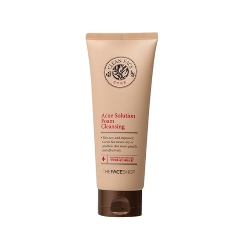 Sữa Rửa Mặt Trị Mụn The Faceshop Clean Face Acne Solution Foam Cleansing 150 ml