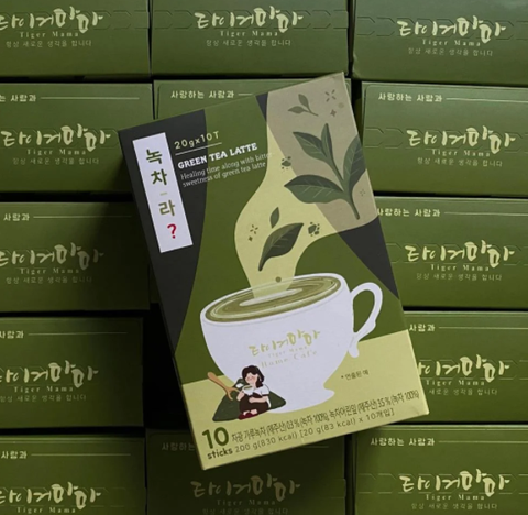 Trà Green Tea Latte hào tan Hàn Quốc - hộp 10 gói