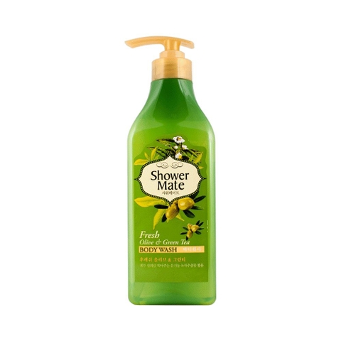 Sữa tắm chiết xuất Ô liu & Trà Xanh-Shower Mate Fresh Olive & Green Tea 550ml