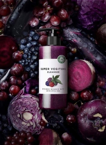 Sữa Rửa Mặt Rau Củ SUPER VEGITOKS CLEANSER PURPLE (Màu Tím)