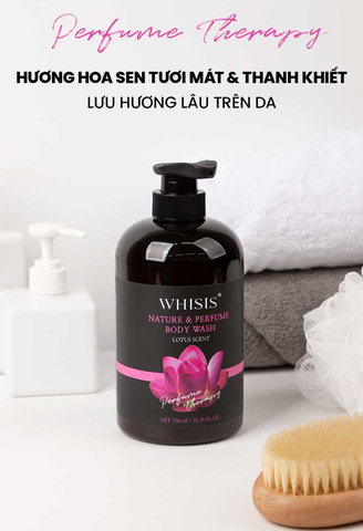Sữa tắm Whisis Nature & Perfume Body Wash hương hoa sen (750ml)