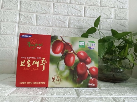 Táo Đỏ Sấy Khô SamSung Boeun Jujube Cao Cấp Hàn Quốc