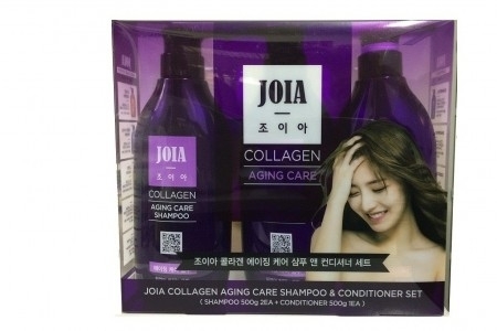 Bộ Dầu Gội Xả Tím Joia Collagen 3*500g Chăm Sóc Tóc Lão Hóa