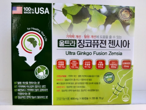 Thuốc bổ não Ultra Ginkgo Fusion Zensia Hàn Quốc