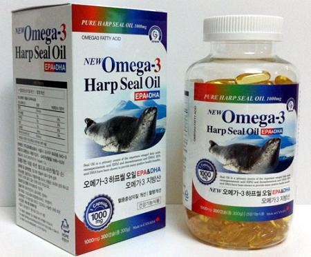 Tinh Dầu Hải Cẩu Hàn Quốc New Omega 3 Harp Seal Oil Hộp 300 Viên Kangnam  Mart