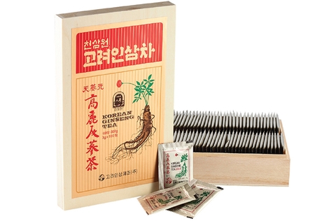 Trà Nhân Sâm Hộp Gỗ Hàn Quốc 100 gói