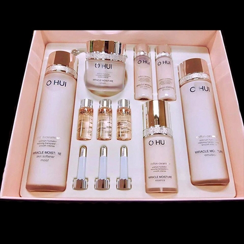 Bộ Dưỡng Da Trắng Hồng Ohui Miracle Moisture 10 sản phẩm