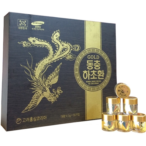 Viên Đông Trùng Hạ Thảo Hàn Quốc cao cấp hộp gỗ 30 viên