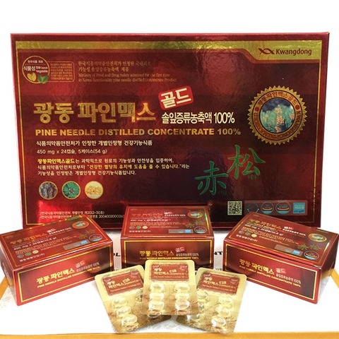 Viên Tinh Dầu Thông Đỏ Hàn Quốc Kwangdong Chính hãng 120 Viên