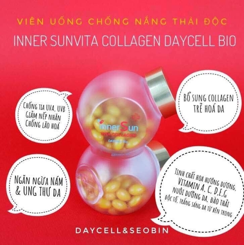 Viên chống nắng Inner Sun Vita Collagen Hàn Quốc