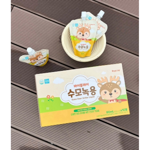 Gạc Hươu Non Tăng Cân Cho Bé Sumo Deer Antler Liquid Super Kids Hero (10gói * 80ml)