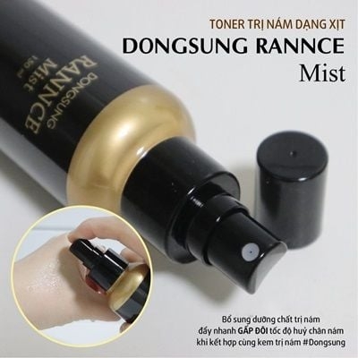 Xịt Khoáng Dongsung Rannce Mist 150ml – Dưỡng Trắng Da, Mờ Thâm Nám
