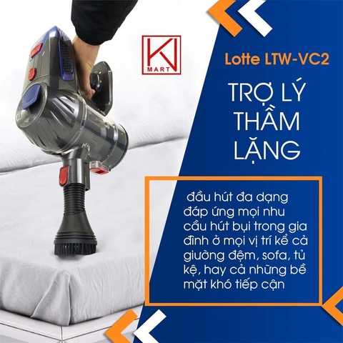 MÁY HÚT BỤI KHÔNG DÂY 2 TRONG 1 LOTTE LTW-VC2