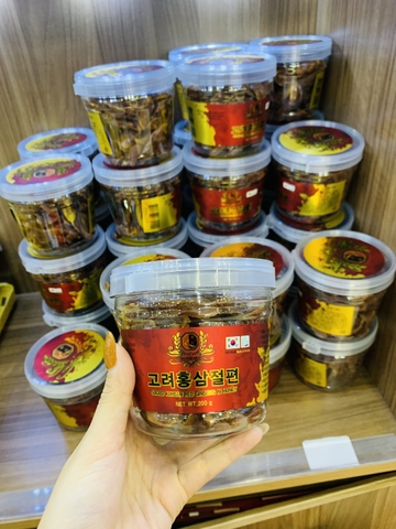 HỒNG SÂM LÁT TẨM MẬT HỘP NHỰA 200G