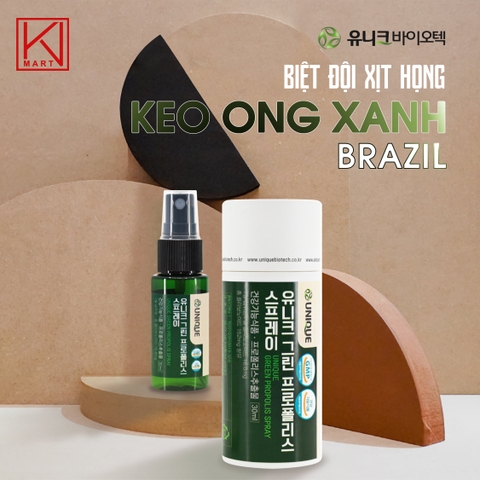 XỊT HỌNG KEO ONG XANH BRAZIL 30ML