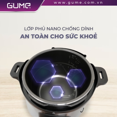 Nồi Áp Suất Điện Tử Đa Năng GUME Hàn Quốc 6L GMPC-2201