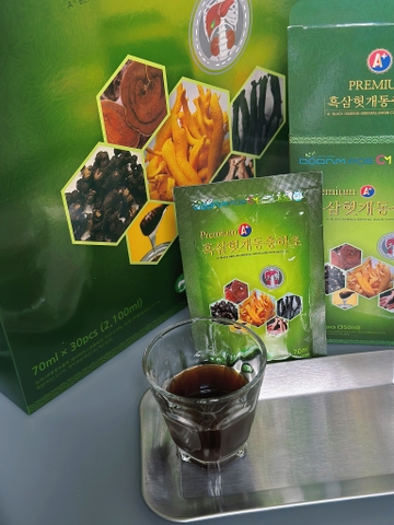 Bổ Gan Giải Rượu Hắc Sâm Đông Trùng Hạ Thảo Premium A+ Dodampos CM (70ml*30 gói)
