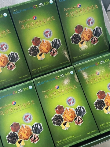 Bổ Gan Giải Rượu Hắc Sâm Đông Trùng Hạ Thảo Premium A+ Dodampos CM (70ml*30 gói)
