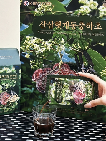 Nước Bổ Gan Giải Rượu Sâm Núi - Đông Trùng Hạ Thảo K-BEST (70ml*30 gói)