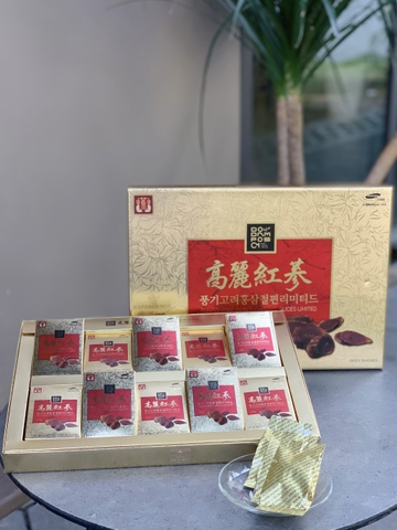 Hồng Sâm Lát Tẩm Mật Ong Dodampos CM 200g (10 gói*20g)