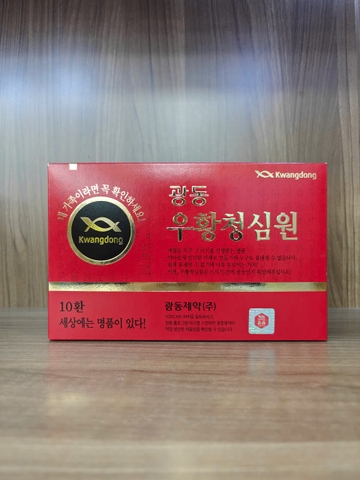 An cung ngưu hoàng hoàn tổ yến hộp đỏ Kwangdong Hàn Quốc (hộp 10 viên)