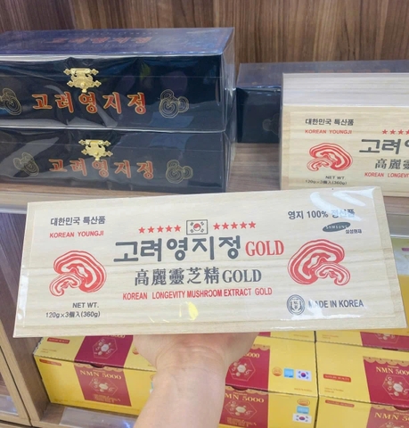 Cao Linh Chi Hàn Quốc Youngji – Hộp Gỗ Cao Cấp (set 3 lọ x 120g)