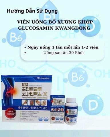 Bổ khớp xanh Kwangdong - mẫu mới (hộp 180v)