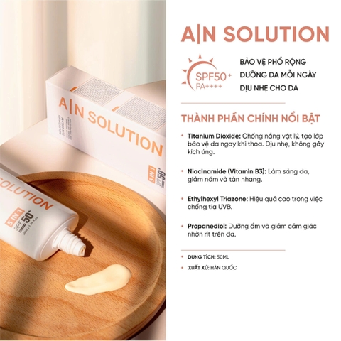 KEM CHỐNG NẮNG A|N SOLUTION NOURISHING SUNSCREEN 50ML