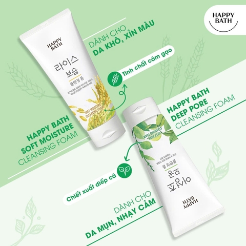 SỮA RỬA MẶT HAPPY BATH CLEANSING FOAM 200g