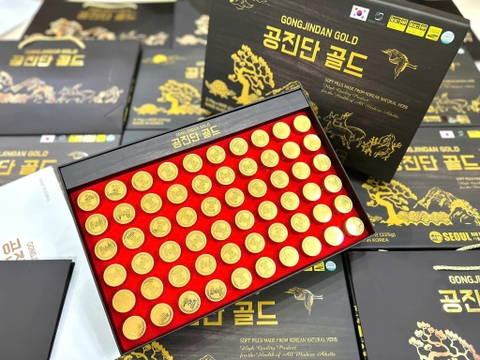 AN CUNG TRẦM HƯƠNG GONGJINDAN GOLD  60 VIÊN MẪU MỚI – HỘP GIẤY CAO CẤP