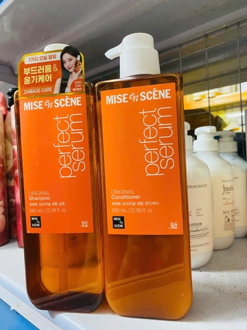 DẦU GỘI – XẢ MISE EN SCÈNE VÀNG HÀN QUỐC 680ML*2