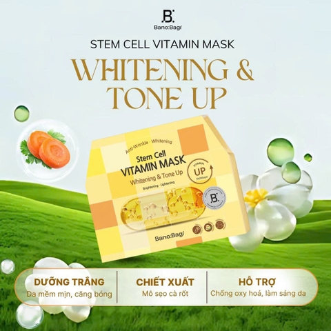 MẶT NẠ BANOBAGI STEM CELL VITAMIN MASK 30G- hộp 10 miếng