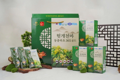 MÁT GAN ĐÔNG TRÙNG 365- 30 gói x 70ml