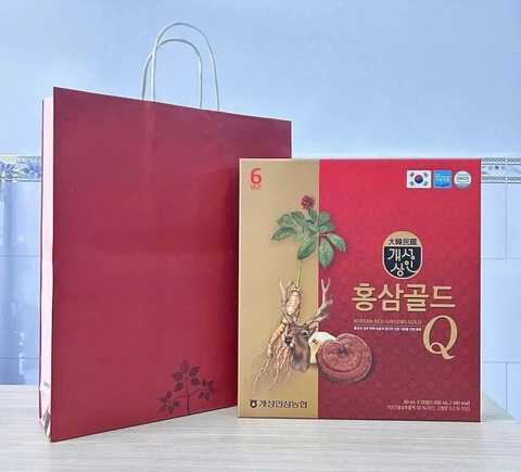 Nước hồng sâm nhung hươu linh chi Gold Q