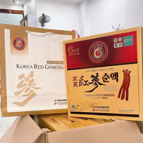 Nước Hồng Sâm Pocheon Hộp 80ml*30 Gói