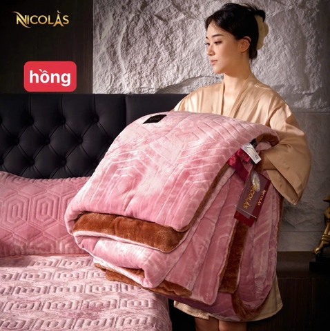 Chăn Lông Cừu Cao Cấp Nicolas Pháp (200*230cm)