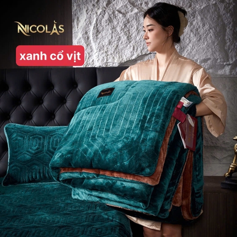 Chăn Lông Cừu Cao Cấp Nicolas Pháp (200*230cm)