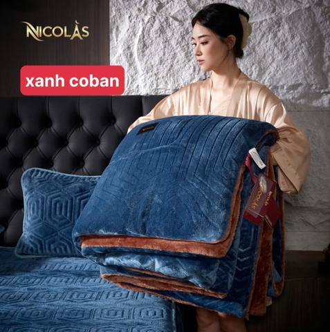 Chăn Lông Cừu Cao Cấp Nicolas Pháp (200*230cm)