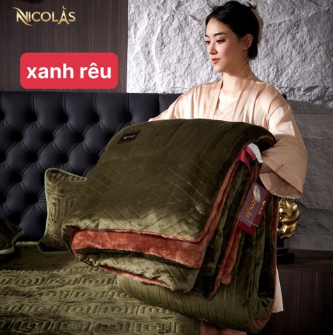 Chăn Lông Cừu Cao Cấp Nicolas Pháp (200*230cm)